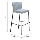 Zuo Linz Pub Height Stool 109783 IMAGE 10