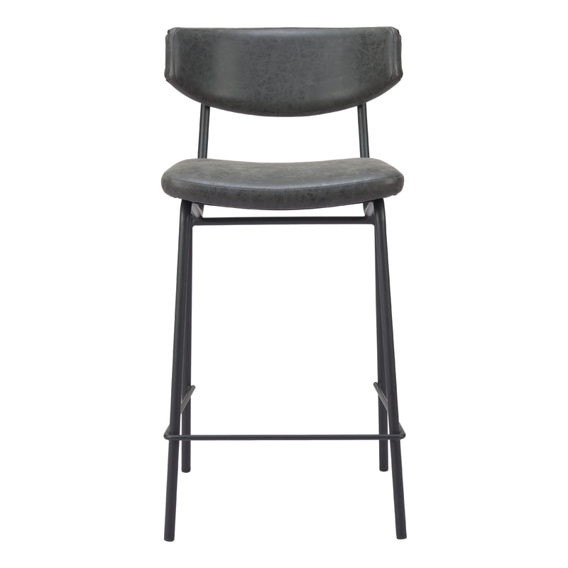  Zuo Charon 110263 Counter Stool - Vintage Black IMAGE 3