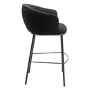  Zuo Essen 109810 Barstool - Black & Bronze IMAGE 2
