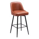 Zuo Keppel 109974 Swivel Barstool - Brown IMAGE 6