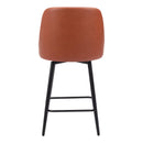  Zuo Keppel 109972 Swivel Counter Stool - Brown IMAGE 4