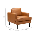  Zuo Decade 109902 Armchair - Brown IMAGE 9