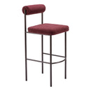  Zuo Livorno 109814 Barstool - Red & Bronze IMAGE 6
