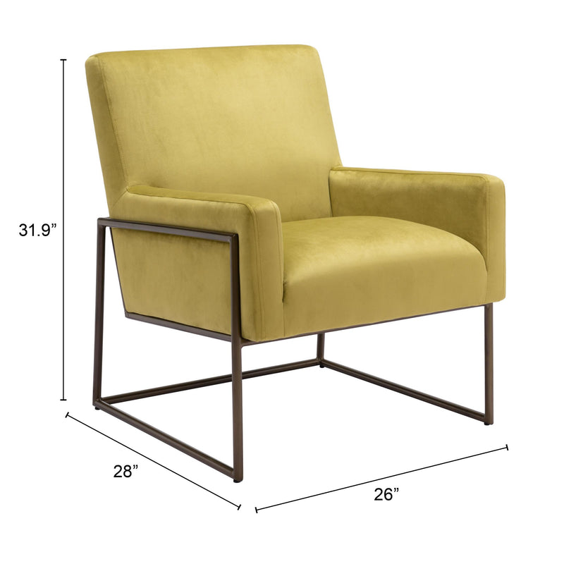 Zuo New York Stationary Fabric Accent Chair 109522 IMAGE 9