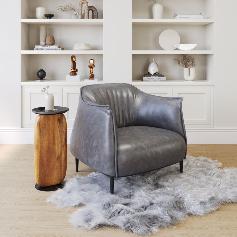 Zuo Julian Stationary Leather Look Accent Chair 109976 IMAGE 9