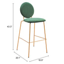 Zuo Odessa Pub Height Stool 109806 IMAGE 8