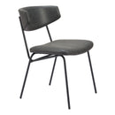  Zuo Charon 110259 Dining Chair - Vintage Black IMAGE 1