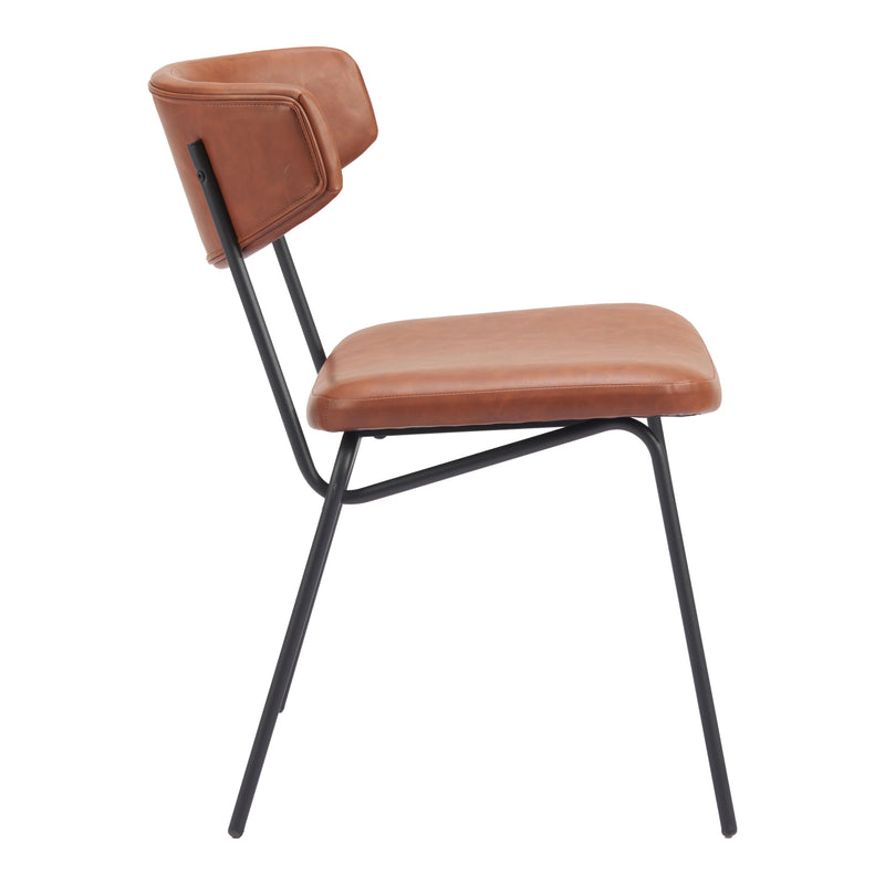 Zuo Charon 110258 Dining Chair - Vintage Brown IMAGE 2