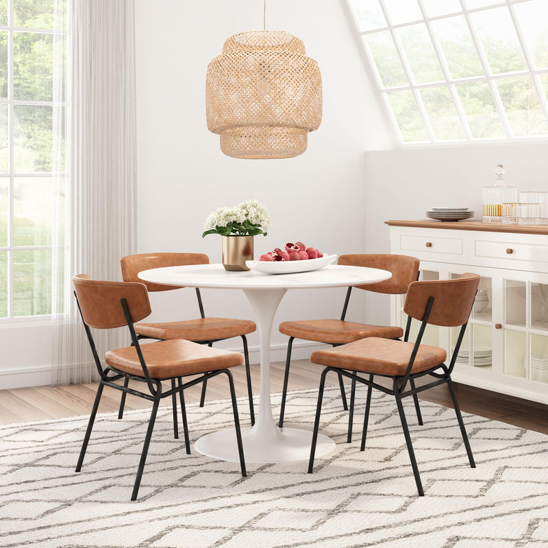 Zuo Charon 110258 Dining Chair - Vintage Brown IMAGE 9