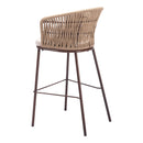  Zuo Freycinet 703990 Barstool - Natural IMAGE 6