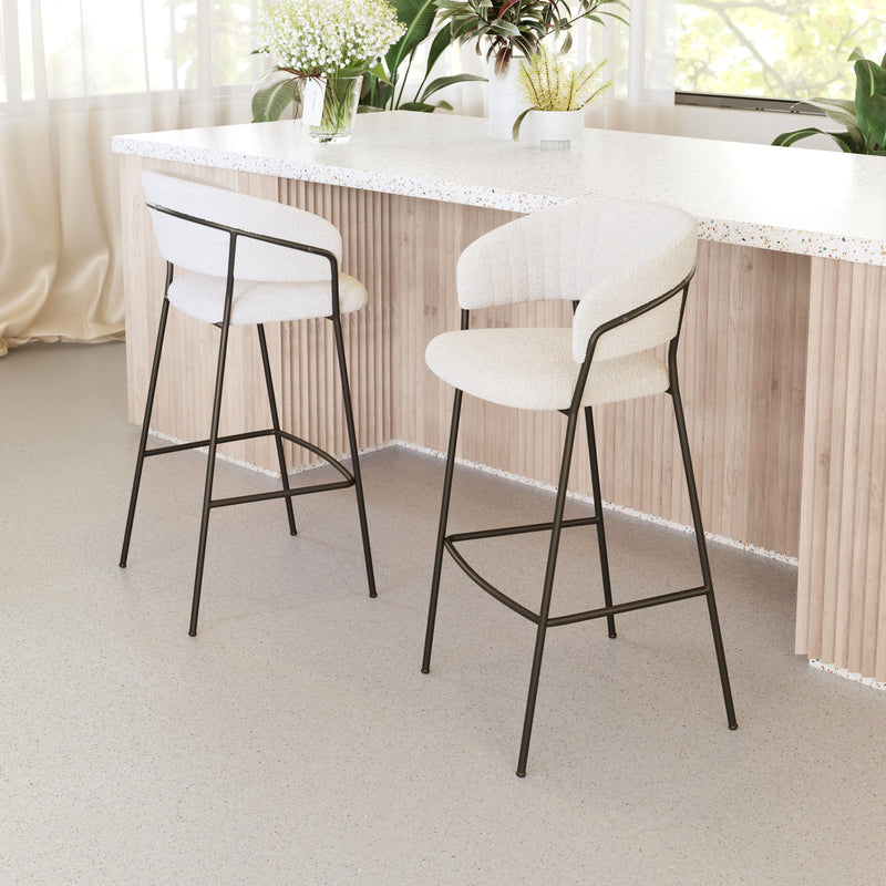 Zuo Josephine Pub Height Stool 109673 IMAGE 7
