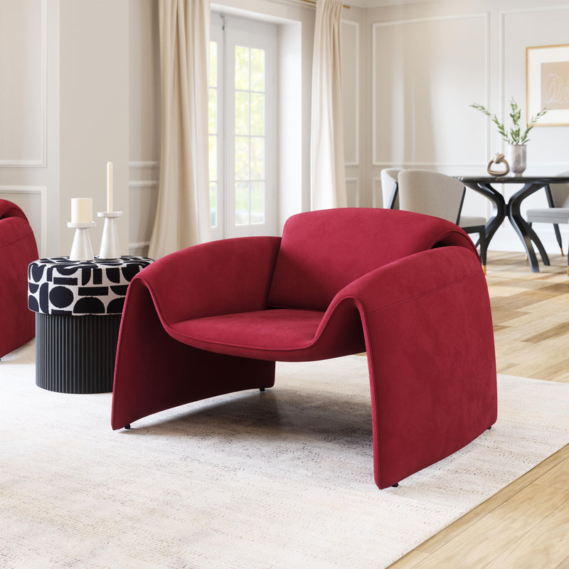  Zuo Horten 110026 Accent Chair - Red IMAGE 8