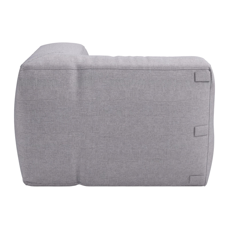 Zuo Luanda 704002 Corner Chair - Gray IMAGE 3