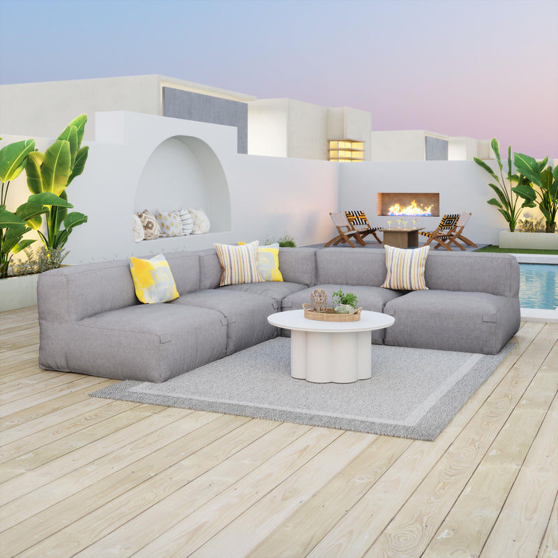 Zuo Luanda 704002 Corner Chair - Gray IMAGE 9