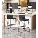 Zuo Pago 110069 Barstool - Black IMAGE 8