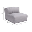  Zuo Luanda 703999 Middle Chair - Grey IMAGE 12