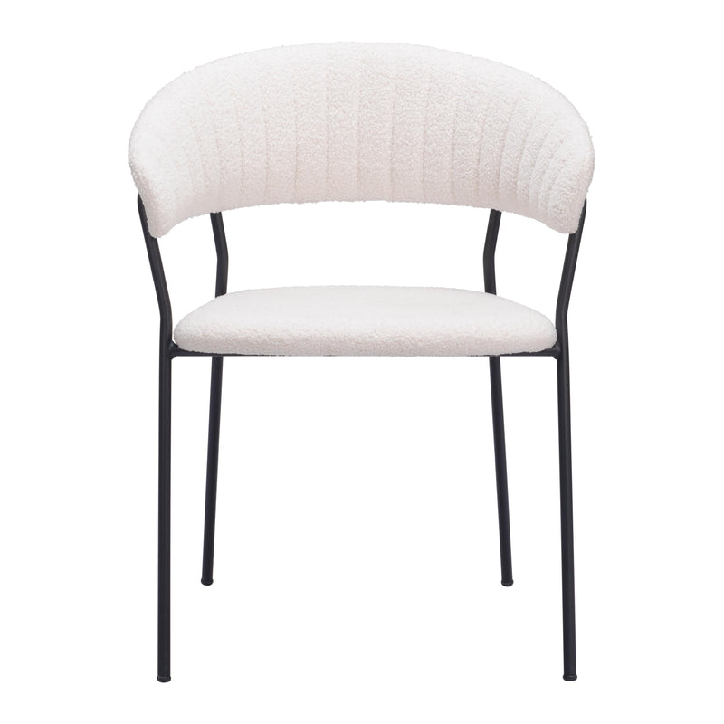 Zuo Josephine 109669 Dining Chair - Cream IMAGE 3