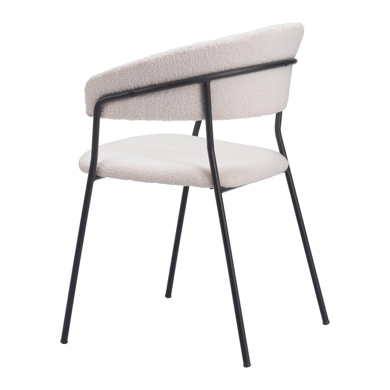 Zuo Josephine 109669 Dining Chair - Cream IMAGE 6