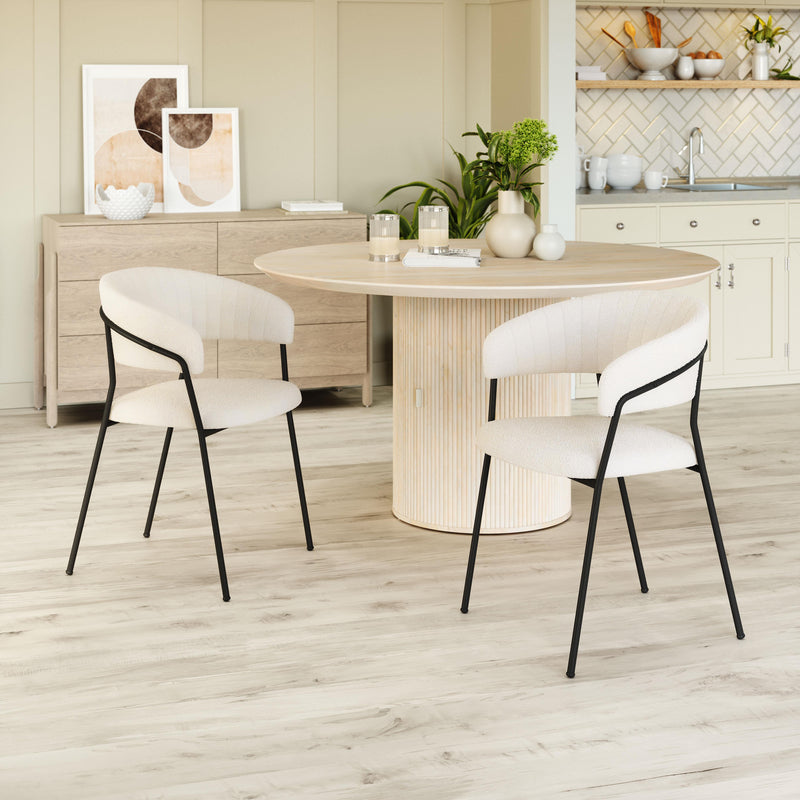 Zuo Josephine 109669 Dining Chair - Cream IMAGE 8