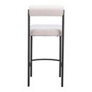 Zuo Livorno 109811 Counter Stool - Ivory IMAGE 4