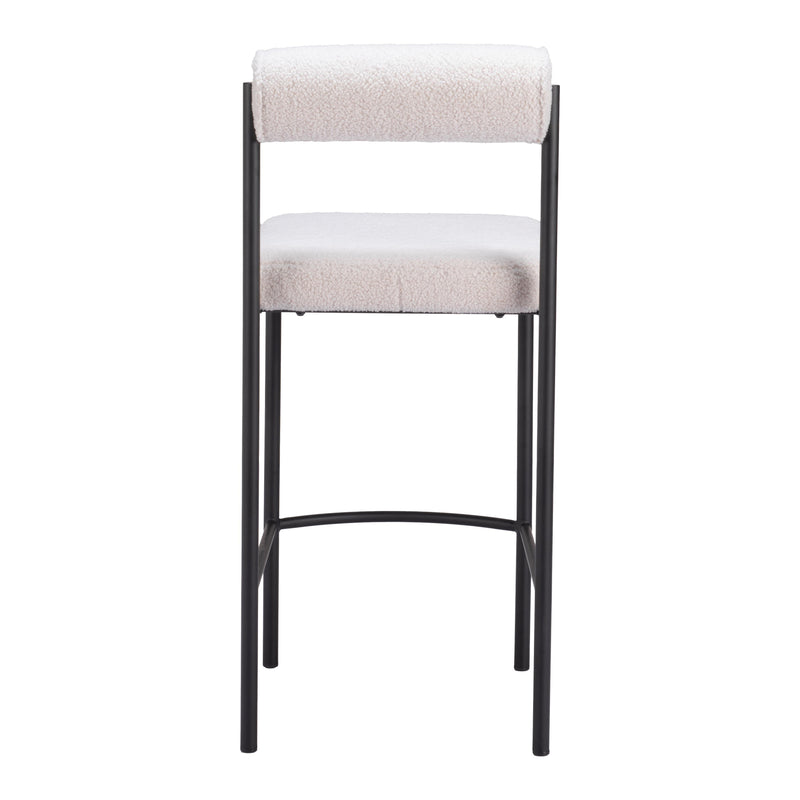 Zuo Livorno 109811 Counter Stool - Ivory IMAGE 4