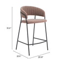 Zuo Josephine Counter Height Stool 109672 IMAGE 8
