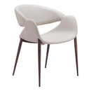 Zuo Limay 109971 Dining Chair - Beige & Walnut IMAGE 6