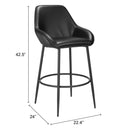 Zuo Vila Pub Height Stool 110075 IMAGE 8