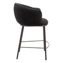  Zuo Essen 109809 Counter Stool - Black & Bronze IMAGE 2