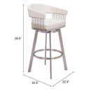 Zuo Bantry Pub Height Stool 110046 IMAGE 9