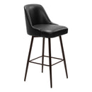  Zuo Keppel 109975 Swivel Barstool - Black & Bronze IMAGE 1