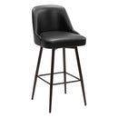  Zuo Keppel 109975 Swivel Barstool - Black & Bronze IMAGE 6