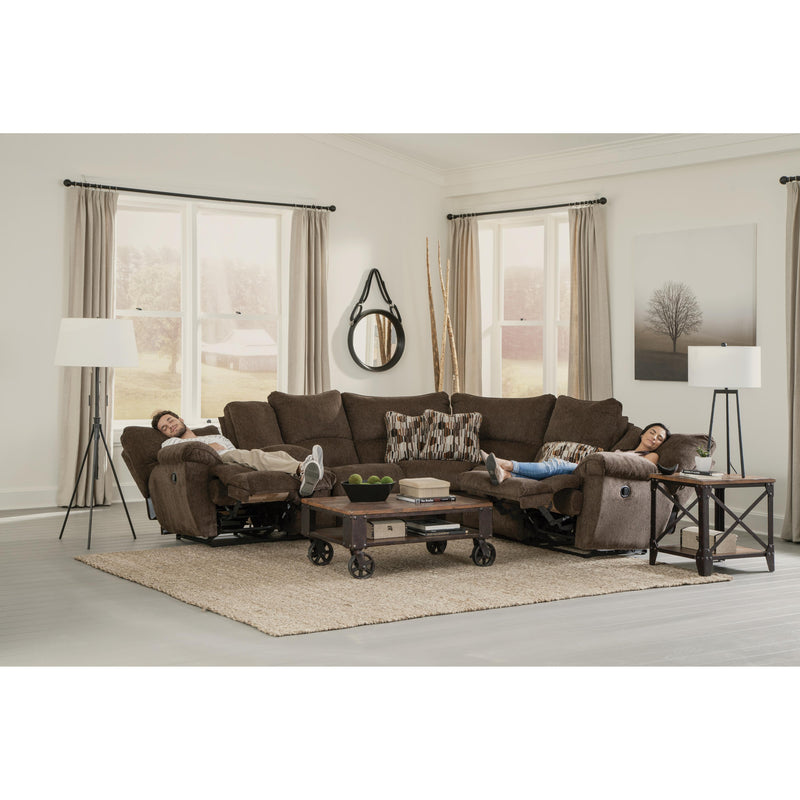 Catnapper Elliott 225 2 pc Power Sectional - Chocolate IMAGE 4