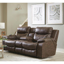  Catnapper Palmer 763959 Power Reclining Loveseat - Saddle IMAGE 1