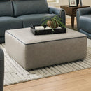  Catnapper Nico 35012 Castered Cocktail Ottoman - Silver IMAGE 1