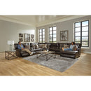  Catnapper Como 436 7 pc Power Reclining Modular Sectional - Chocolate IMAGE 2