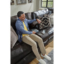  Catnapper Como 436 7 pc Power Reclining Modular Sectional - Chocolate IMAGE 3