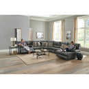  Catnapper Como 436 7 pc Power Reclining Modular Sectional - Steel IMAGE 2