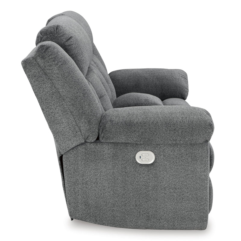 Signature Design by Ashley Tip-Off 6930418 Power Reclining Loveseat with Console and Adjustable Headrest IMAGE 4