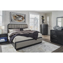 Signature Design by Ashley Rowanbeck B821B5 California King Upholstered Panel Bed IMAGE 7