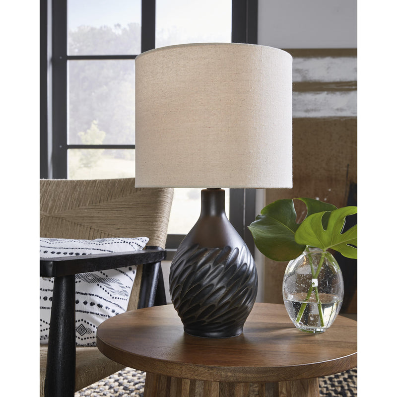 Signature Design by Ashley Garinton L180184 Ceramic Table Lamp IMAGE 2