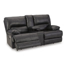 Signature Design by Ashley Mountainous U6580118 Power Reclining Loveseat with Console and Adjustable Headrest IMAGE 2