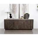  Coaster Furniture Dennis 190655 3-door Marble Top Sideboard Buffet - Tobacco Grey IMAGE 7