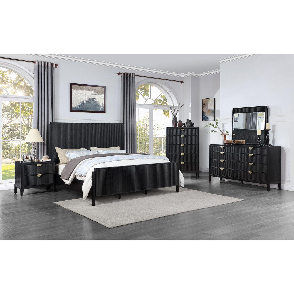 Coaster Furniture Brookmead 224711KW Wood California King Panel Bed -