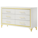 Coaster Furniture Lucia 6-Drawer Dresser 224733 IMAGE 4