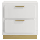  Coaster Furniture Caraway 224772 2-Drawer Nightstand - White IMAGE 3