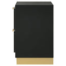  Coaster Furniture Caraway 224782 2-Drawer Nightstand - Black IMAGE 5