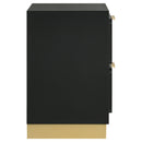  Coaster Furniture Caraway 224782 2-Drawer Nightstand - Black IMAGE 9