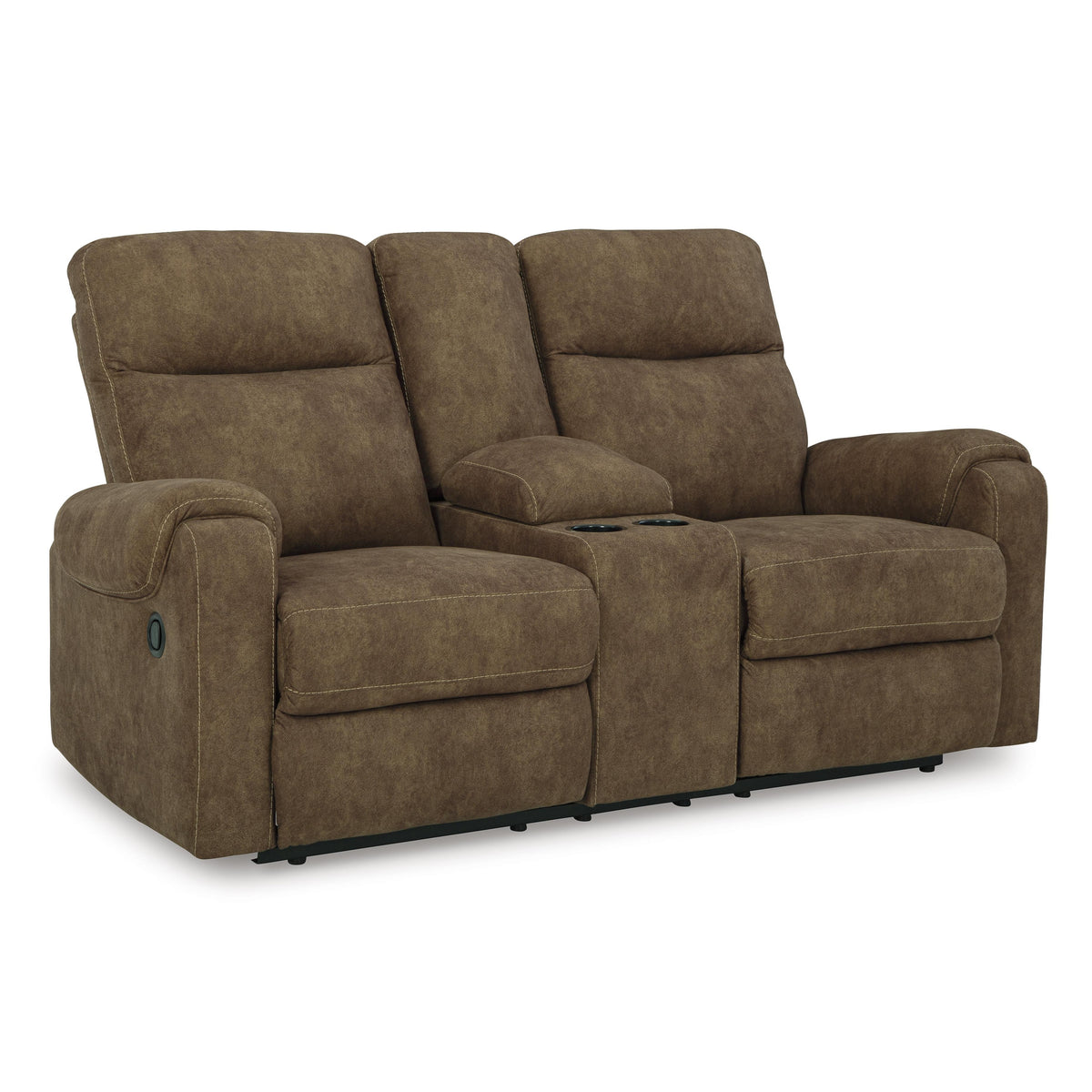 Signature Design by Ashley Edenwold Reclining Leather Look Loveseat with Console 1380594
