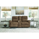 Signature Design by Ashley Edenwold 1380594 Double Reclining Loveseat with Console IMAGE 7